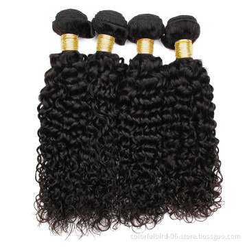 32 inch Wholesale Grade 8A Wavy bundles Human Hair Cuticle Aligned Malaysia hair Water Wave Bundles human hair